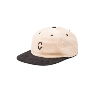 C Logo Corduroy Cap - Sand/Black